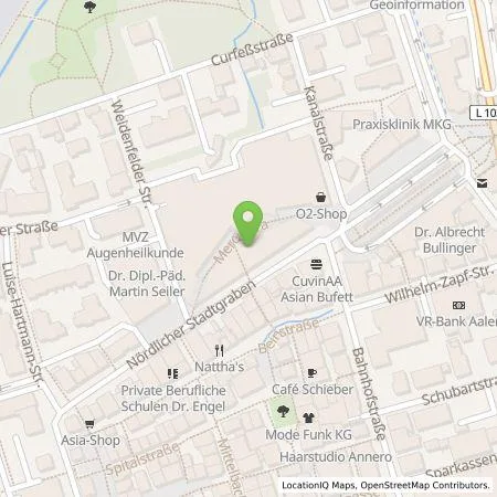 Standortübersicht der Tankstelle B+B Parkhaus GmbH & Co.KG in 73430 Aalen