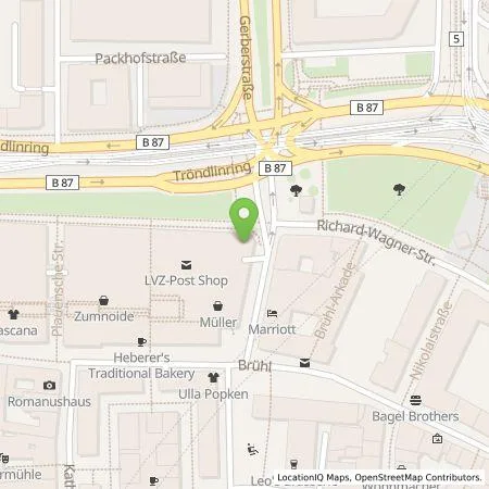 Standortübersicht der Tankstelle B+B Parkhaus GmbH & Co.KG in 04109 Leipzig