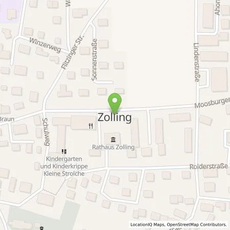 Standortübersicht der Tankstelle Bürger-Energie Genossenschaft Freisinger Land eG in 85406 Zolling