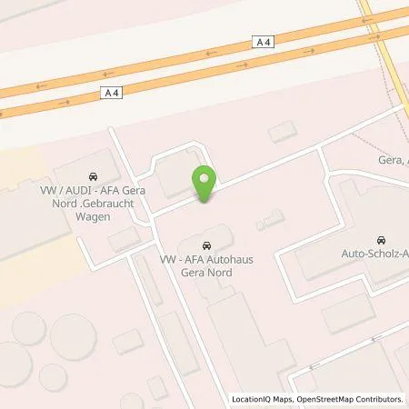 Standortübersicht der Tankstelle Energieversorgung Gera GmbH in 07546 Gera