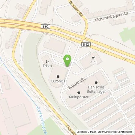 Standortübersicht der Tankstelle Energieversorgung Gera GmbH in 07551 Gera