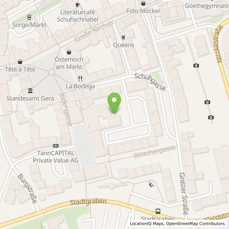 Standortübersicht der Tankstelle Energieversorgung Gera GmbH in 07545 Gera