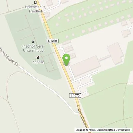 Standortübersicht der Tankstelle Energieversorgung Gera GmbH in 07548 Gera