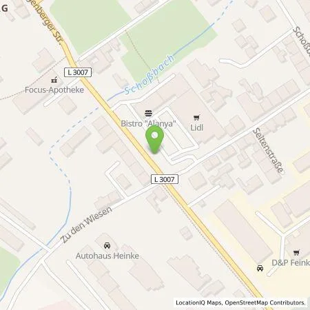 Standortübersicht der Tankstelle Energieversorgung Gera GmbH in 07552 Gera