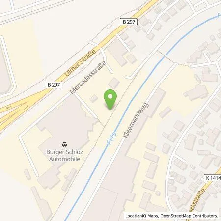Standortübersicht der Tankstelle Burger Schloz Automobile GmbH & Co. KG in 73066 Uhingen