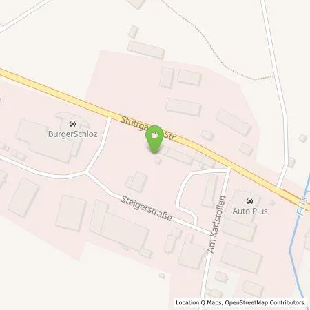 Standortübersicht der Tankstelle Burger Schloz Automobile GmbH & Co. KG in 73312 Geislingen