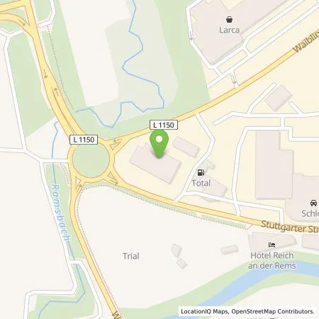 Standortübersicht der Tankstelle Burger Schloz Automobile GmbH & Co. KG in 73614 Schorndorf