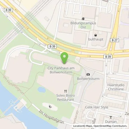 Standortübersicht der Tankstelle Stadtwerke Heilbronn GmbH in 74072 Heilbronn