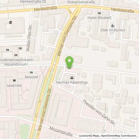 Standortübersicht der Tankstelle EnBW mobility+ AG und Co.KG in 91052 Erlangen