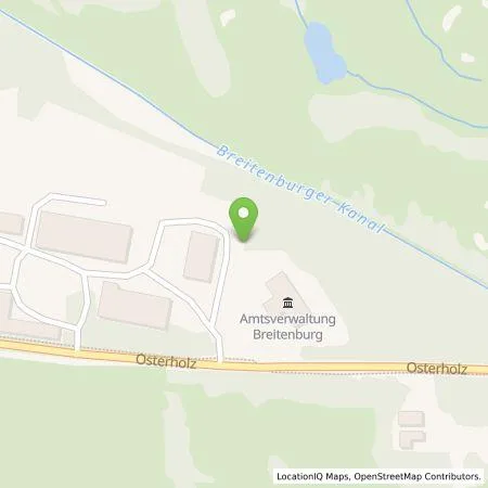 Standortübersicht der Tankstelle Stadtwerke Steinburg GmbH in 25524 Breitenburg