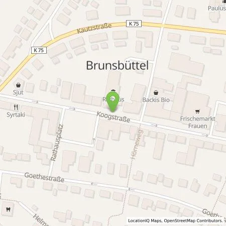 Standortübersicht der Tankstelle Stadtwerke Steinburg GmbH in 25541 Brunsbüttel