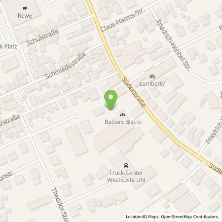 Standortübersicht der Tankstelle Stadtwerke Steinburg GmbH in 25709 Marne