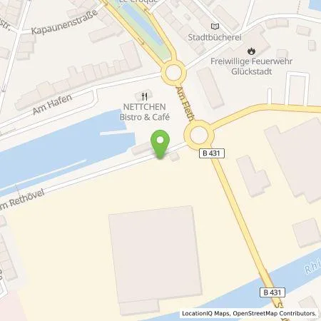 Standortübersicht der Tankstelle Stadtwerke Steinburg GmbH in 25348 Glückstadt