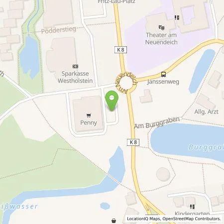 Standortübersicht der Tankstelle Stadtwerke Steinburg GmbH in 25348 Glückstadt