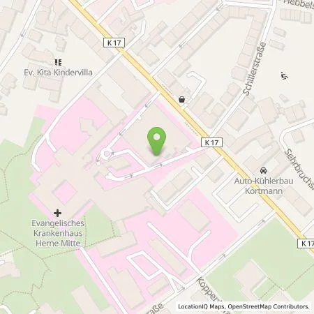 Standortübersicht der Tankstelle HOCHTIEF Ladepartner GmbH in 44623 Herne