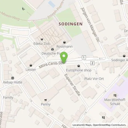 Standortübersicht der Tankstelle HOCHTIEF Ladepartner GmbH in 44627 Herne