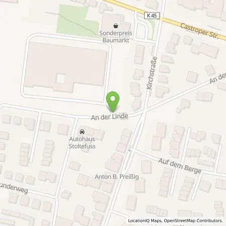 Standortübersicht der Tankstelle HOCHTIEF Ladepartner GmbH in 44627 Herne