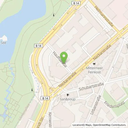 Standortübersicht der Tankstelle Parkraumgesellschaft Baden-Württemberg GmbH in 70190 Stuttgart