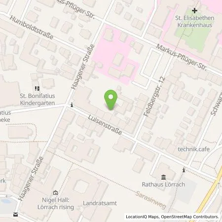 Standortübersicht der Tankstelle Parkraumgesellschaft Baden-Württemberg GmbH in 79539 Lörrach