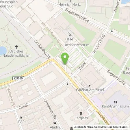 Standortübersicht der Tankstelle Parkraumgesellschaft Baden-Württemberg GmbH in 76131 Karlsruhe