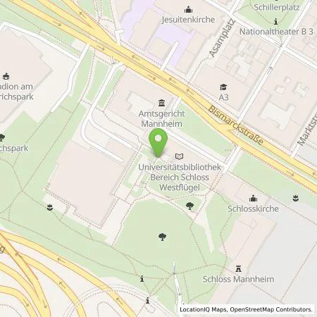 Standortübersicht der Tankstelle Parkraumgesellschaft Baden-Württemberg GmbH in 68161 Mannheim