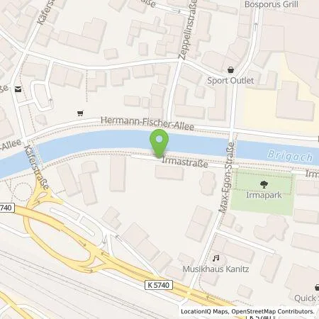 Standortübersicht der Tankstelle Parkraumgesellschaft Baden-Württemberg GmbH in 78166 Donaueschingen