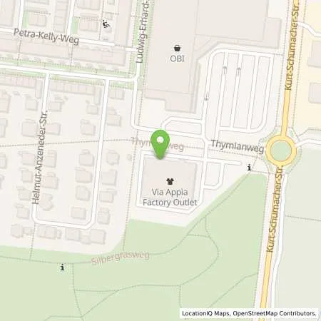 Standortübersicht der Tankstelle VIA APPIA Mode GmbH in 91052 Erlangen