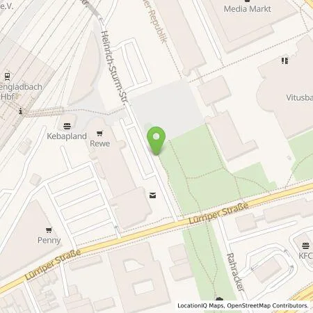 Standortübersicht der Tankstelle NEW AG in 41065 Mönchengladbach