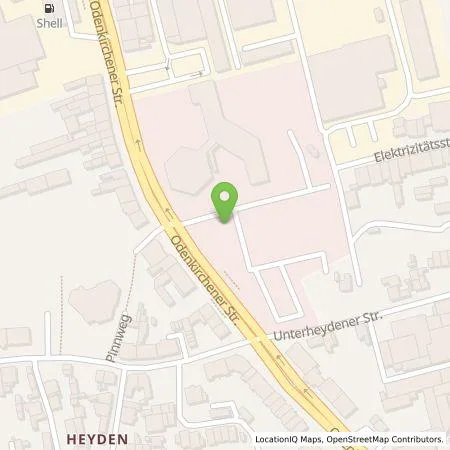 Standortübersicht der Tankstelle NEW AG in 41236 Mönchengladbach