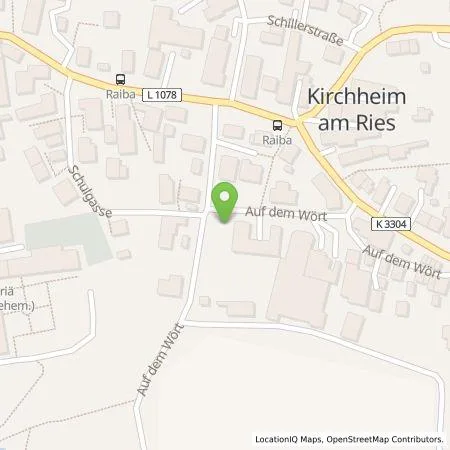 Standortübersicht der Tankstelle deer GmbH in 73467 Kirchheim am Ries