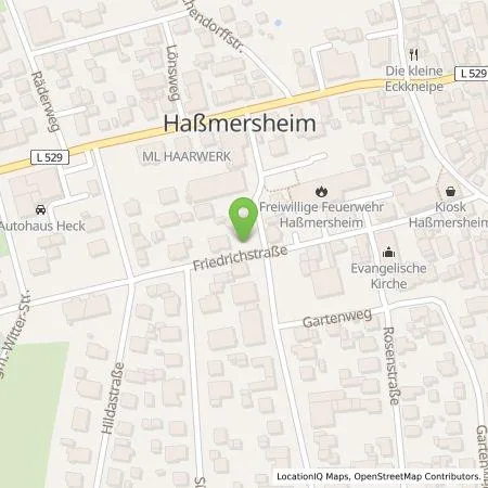 Standortübersicht der Tankstelle deer GmbH in 74855 Haßmersheim