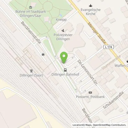 Standortübersicht der Tankstelle Stadtwerke Dillingen/Saar GmbH in 66763 Dillingen/Saar