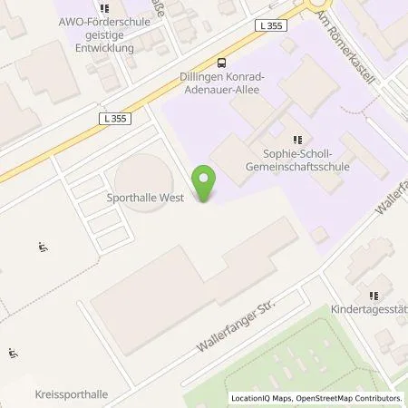 Standortübersicht der Tankstelle Stadtwerke Dillingen/Saar GmbH in 66763 Dillingen/Saar