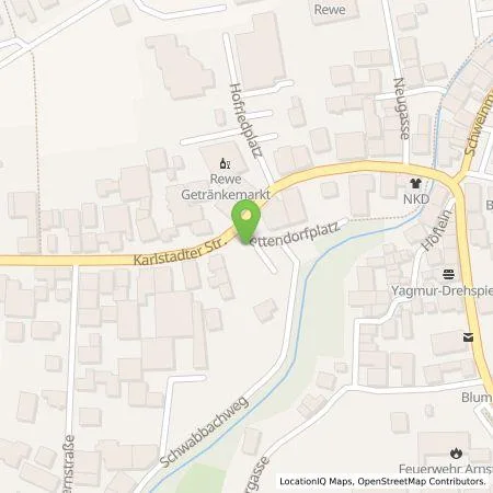 Standortübersicht der Tankstelle Ladegrün! eG in 97450 Arnstein