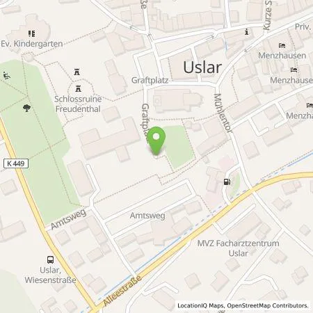 Standortübersicht der Tankstelle Ladegrün! eG in 37170 Uslar