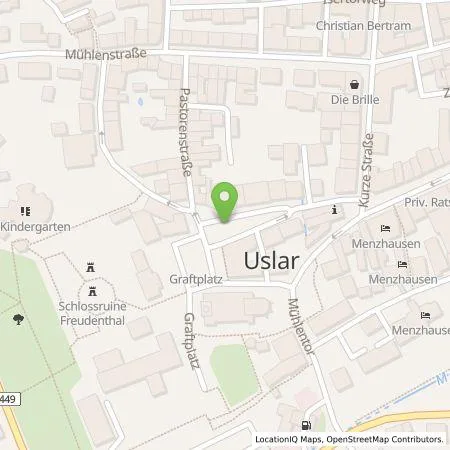 Standortübersicht der Tankstelle Ladegrün! eG in 37170 Uslar