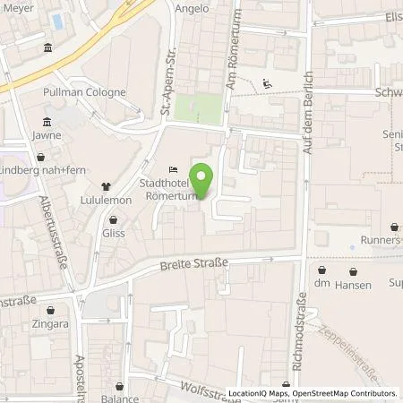 Standortübersicht der Tankstelle Ladegrün! eG in 50667 Köln