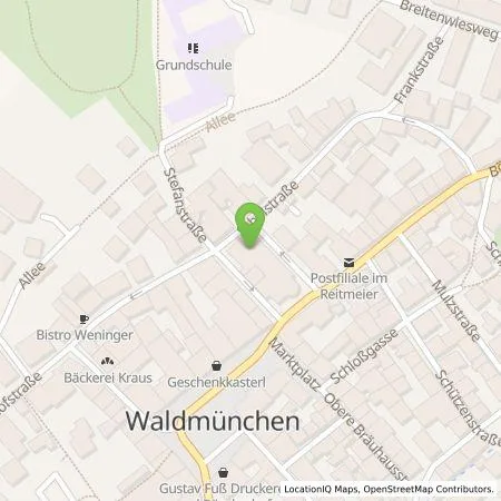 Standortübersicht der Tankstelle Stadtwerke Waldmünchen Eigenbetrieb in 93449 Waldmünchen