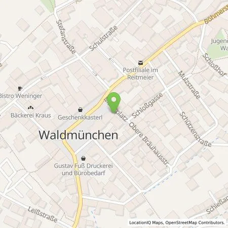 Standortübersicht der Tankstelle Stadtwerke Waldmünchen Eigenbetrieb in 93449 Waldmünchen