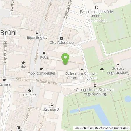 Standortübersicht der Tankstelle Kreissparkasse Köln AdöR in 50321 Brühl