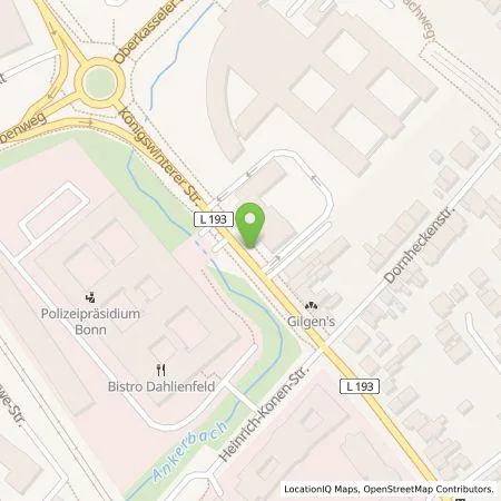 Standortübersicht der Tankstelle Energie- und Wasserversorgung Bonn/Rhein-Sieg GmbH in 53227 Bonn