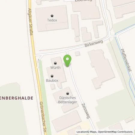 Standortübersicht der Tankstelle e-con AG in 87700 Memmingen