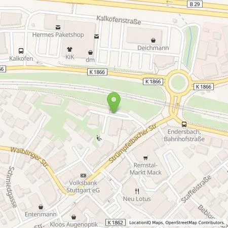 Standortübersicht der Tankstelle Stadtwerke Weinstadt in 71384 Weinstadt