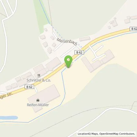 Standortübersicht der Tankstelle Elektro-Dienst GmbH Zella-Mehlis in 98544 Zella-Mehlis