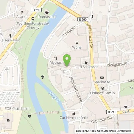 Standortübersicht der Tankstelle ecoSWITCH AG in 74564 Crailsheim