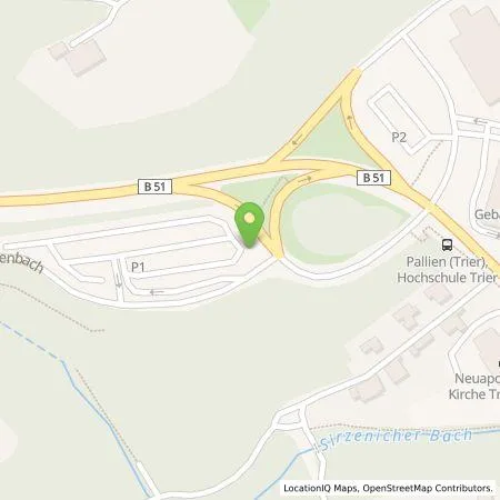 Standortübersicht der Tankstelle SWT Anstalt des öffentlichen Rechts der Stadt Trier in 54293 Trier