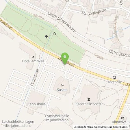 Standortübersicht der Tankstelle Stadtwerke Soest Energiedienstleistungs GmbH in 59494 Soest