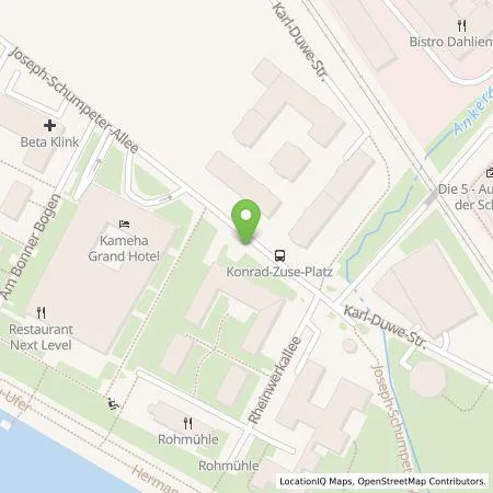 Standortübersicht der Tankstelle Energie- und Wasserversorgung Bonn/Rhein-Sieg GmbH in 53227 Bonn