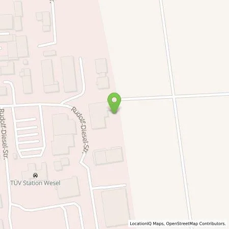 Standortübersicht der Tankstelle Lackas Rhein-Ruhr GmbH in 46485 Wesel