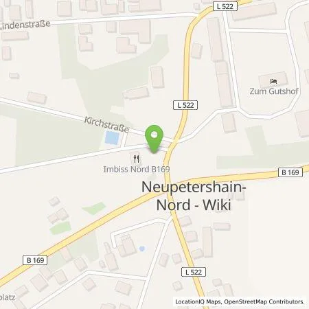 Standortübersicht der Tankstelle Neue Energien Ostsachsen eG in 03103 Neupetershain-Nord